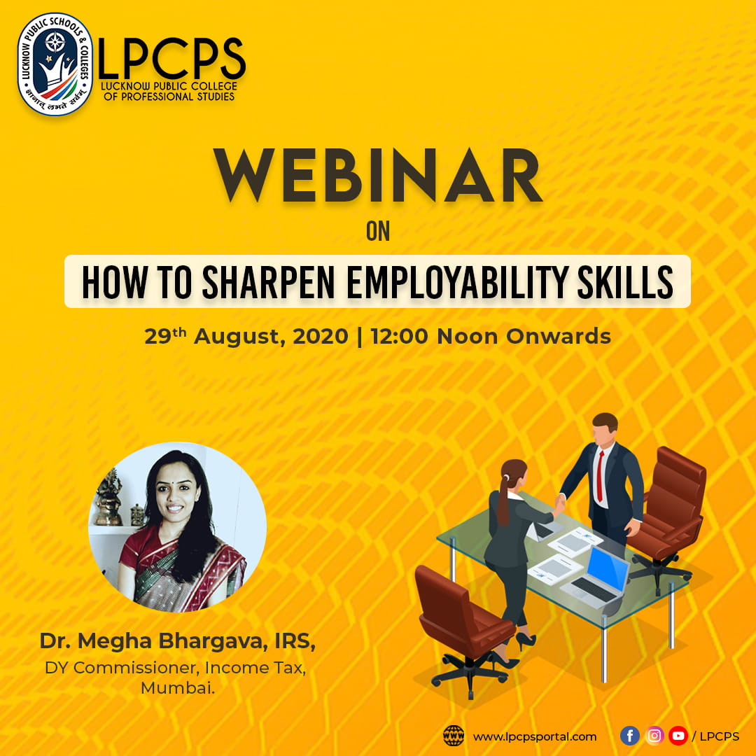 Webinar on How to sharpen employability skills
