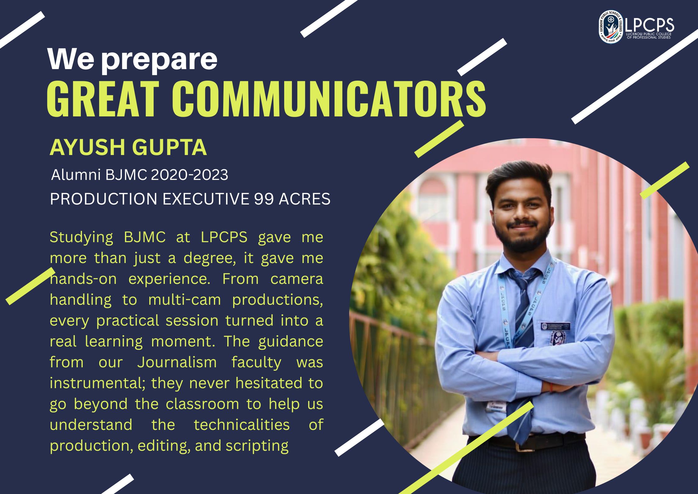 Students at LPCPS learn versatility in BAJMC