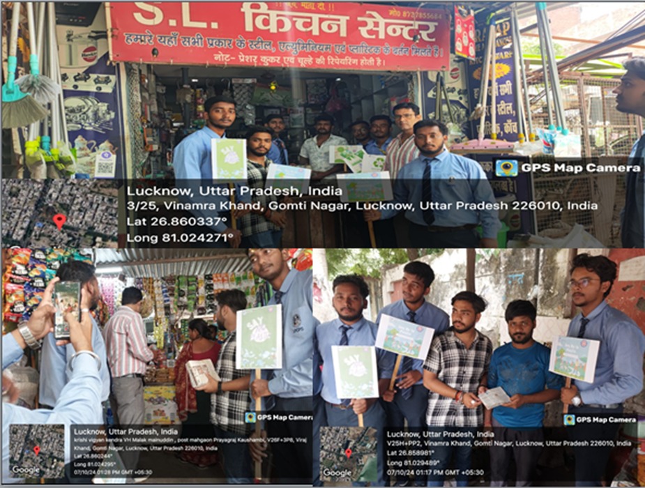 Paper Carry Bag Distribution and ‘Say No to Plastic’ Awareness Drive
