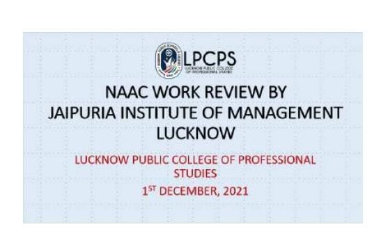 NAAC Work Review - 2021