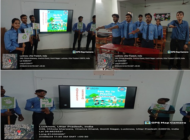 Awareness Drive – “Say No to Plastic”