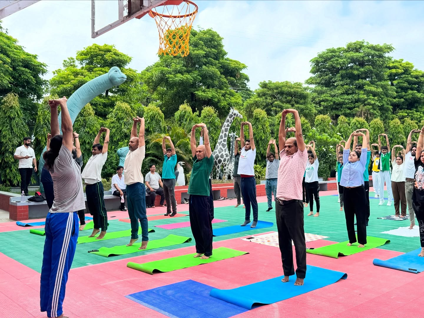 International Yoga Day at Lucknow Public College of Professional Studies