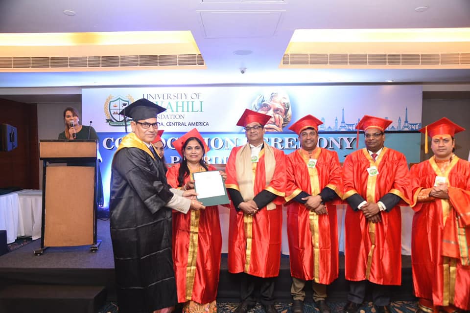 Honorary Doctorate to Manager Sir Shri S.P. Singh